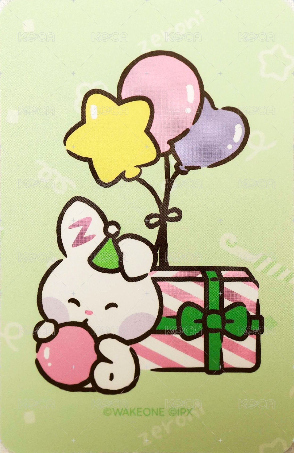 zeroni HOME PARTY  滿額卡  背面