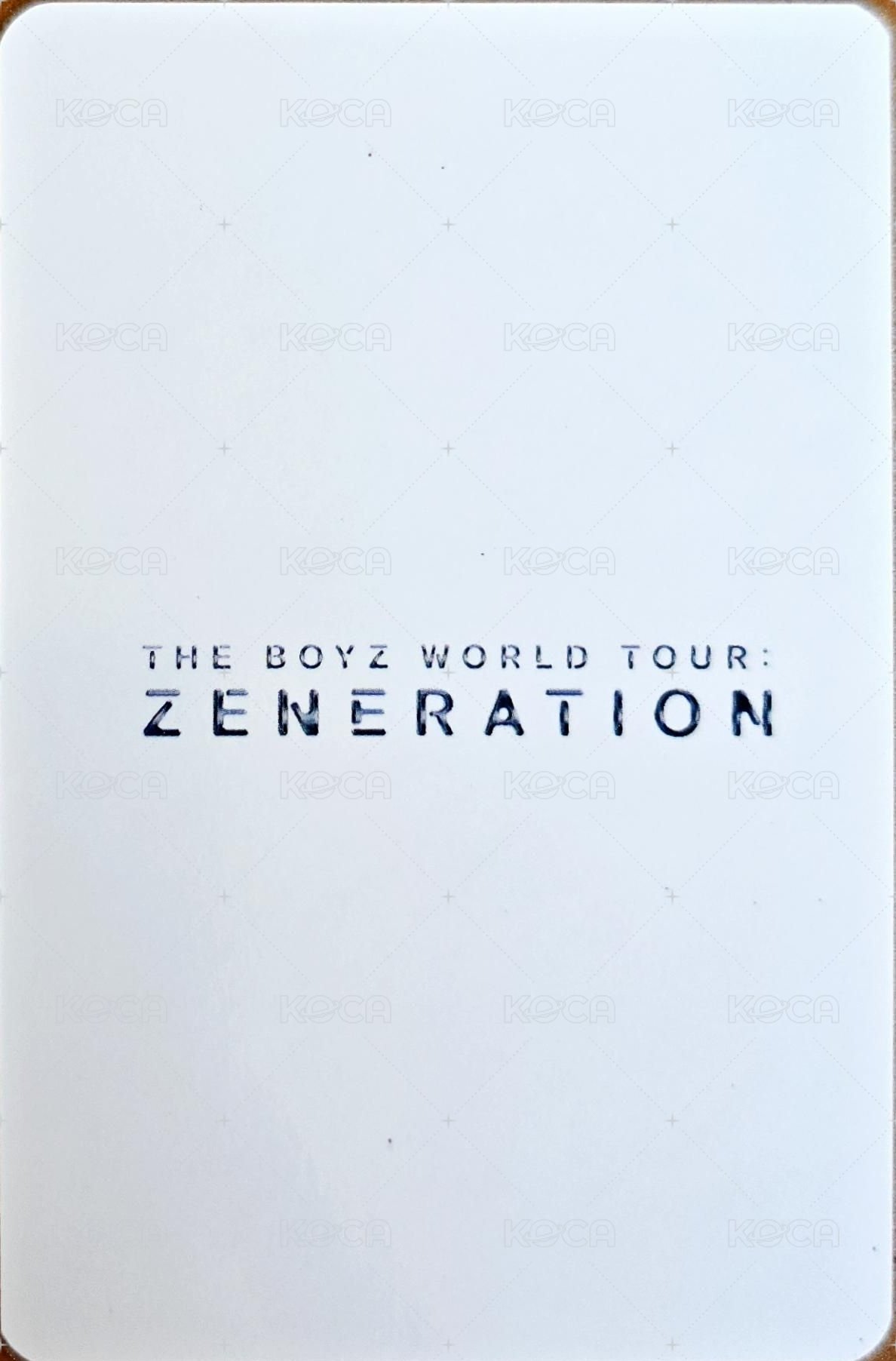 THE BOYZ 2ND WORLD TOUR : ZENERATION 周邊卡 麥克風徽章 背面