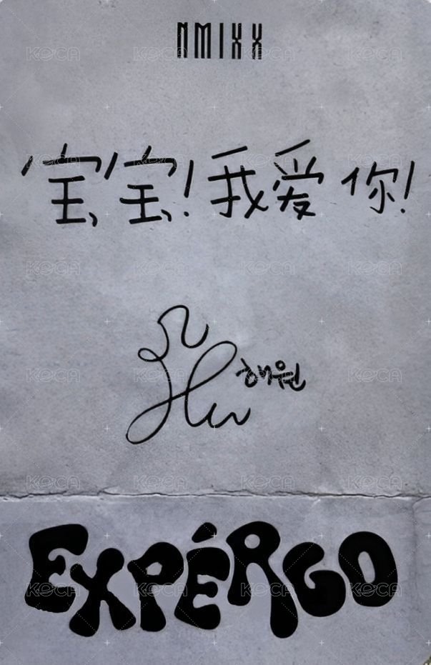 expérgo 楠藝 預售 特典卡  背面