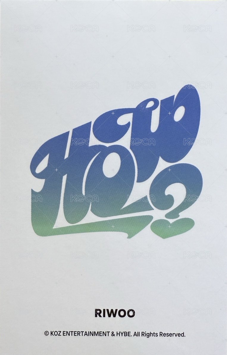 HOW? wvs 特典電腦卡冊 周邊卡  背面