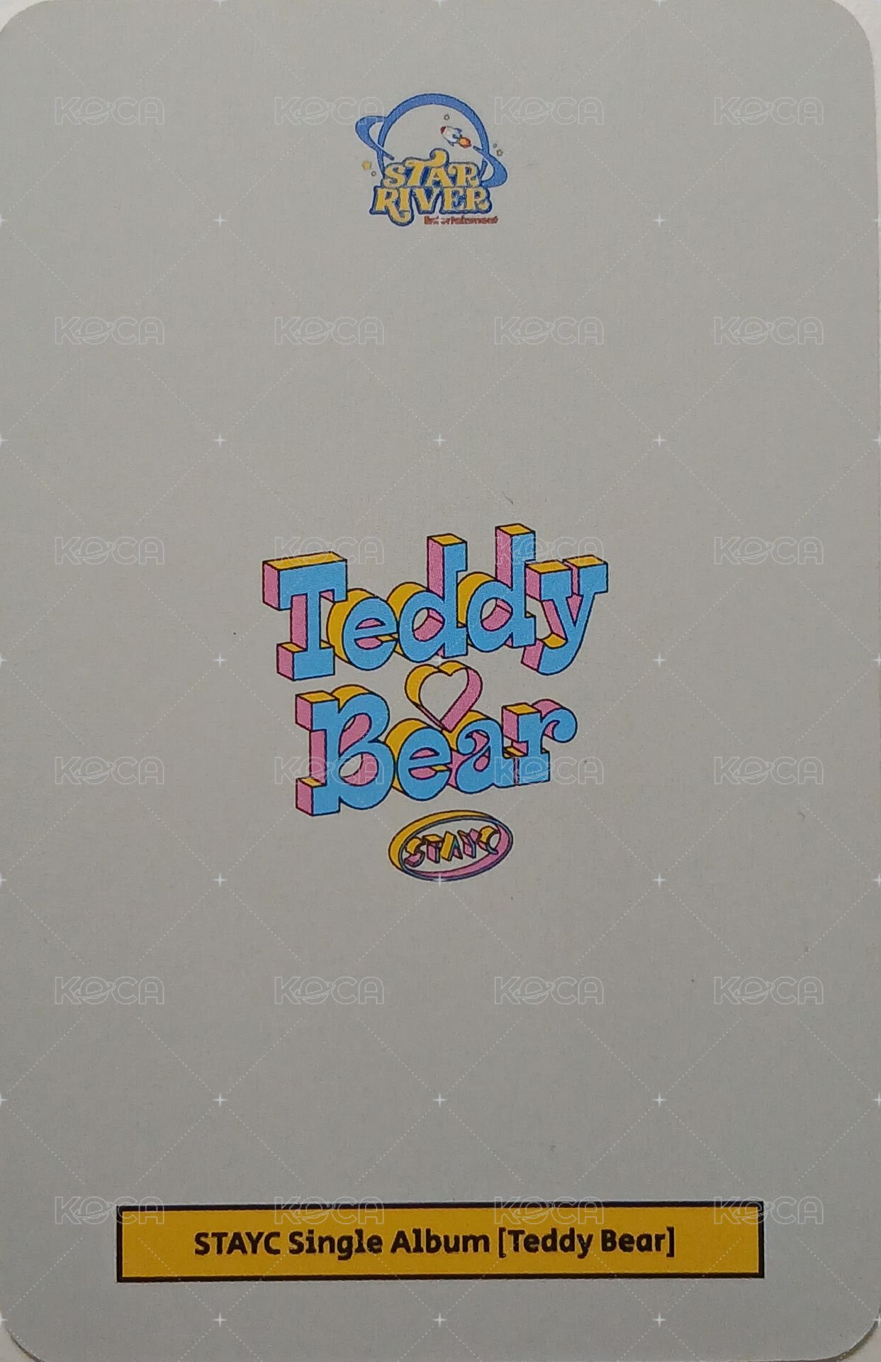 Teddy Bear sr 特典卡  背面