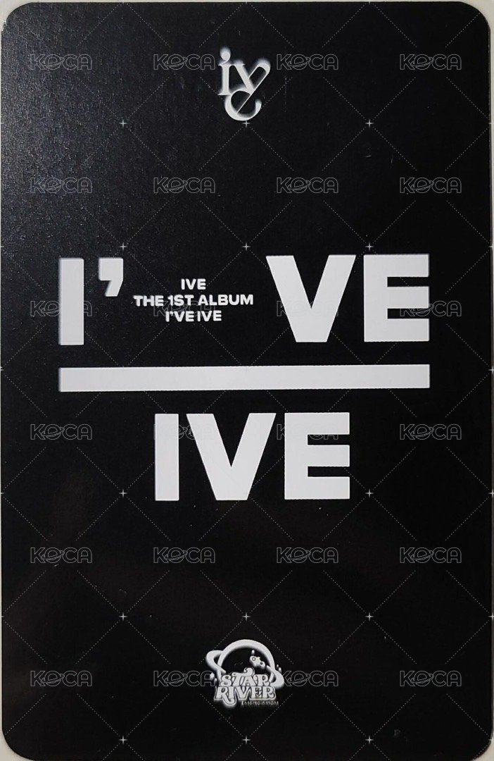 I've IVE sr 2.0 簽售卡  背面