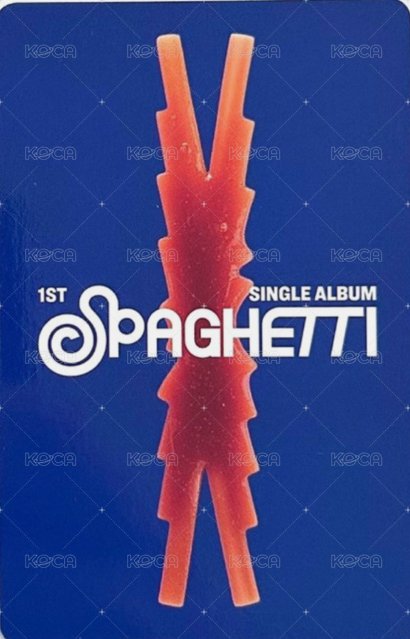 SPAGHETTI 日咖 PB預售 特典卡  背面