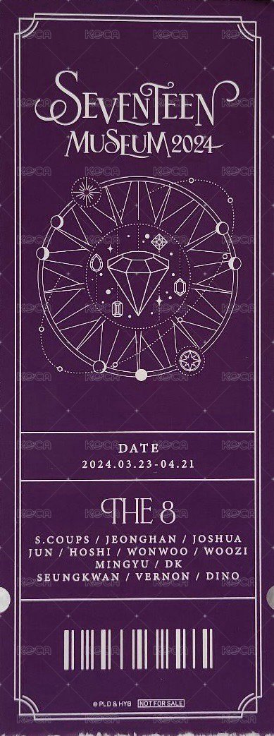 24‘博物館 入場卡 / 場限卡 1st Block  背面