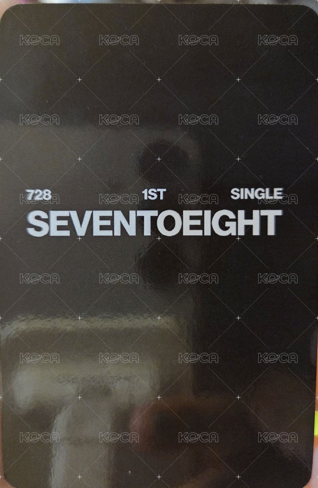 SEVENTOEIGHT 1st single 專輯卡  背面