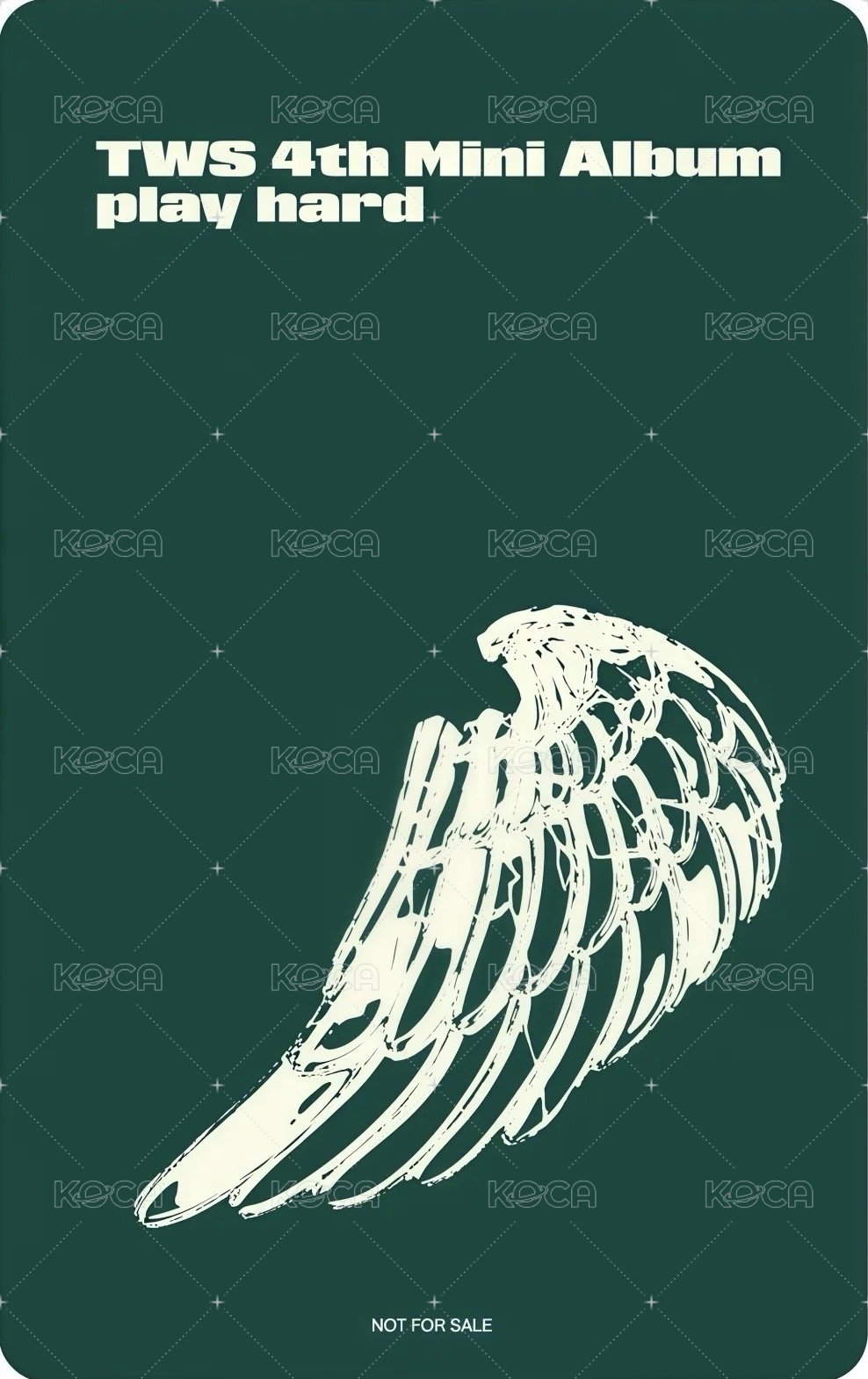 Play Hard Neowing 特典卡  背面