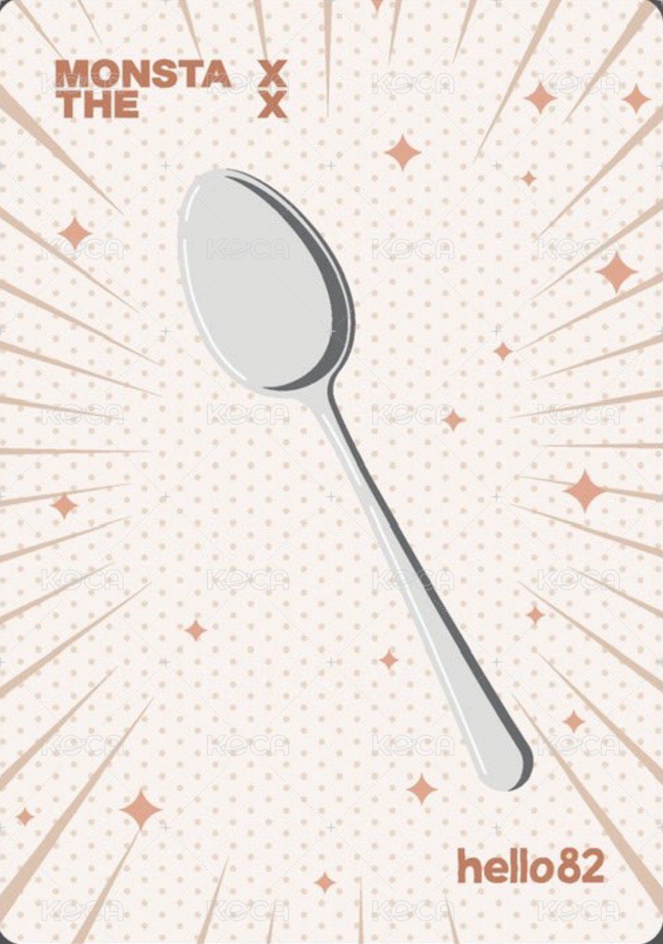 THE X hello82 預售 特典卡 SPOON Ver. 背面