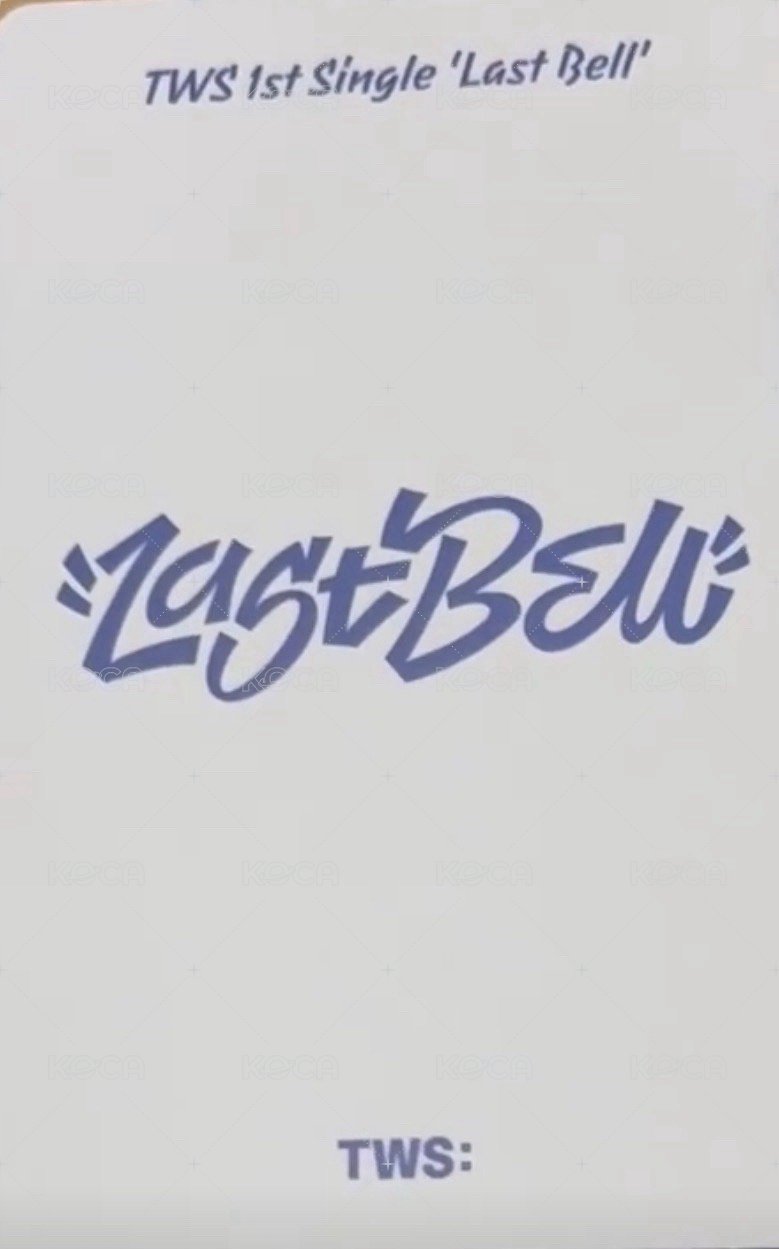 Last Bell kkt 特典卡  背面