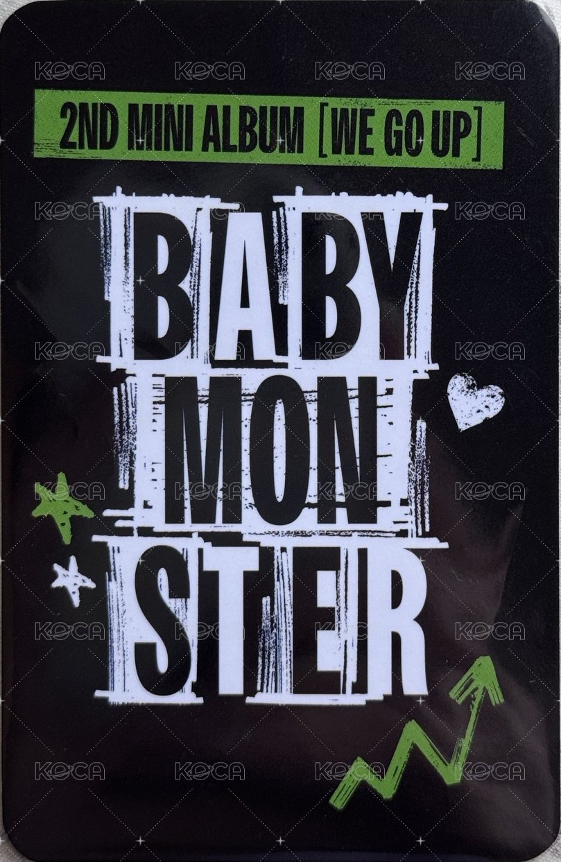 WE GO UP MUSINSA 線上 特典卡 ahyeon 背面