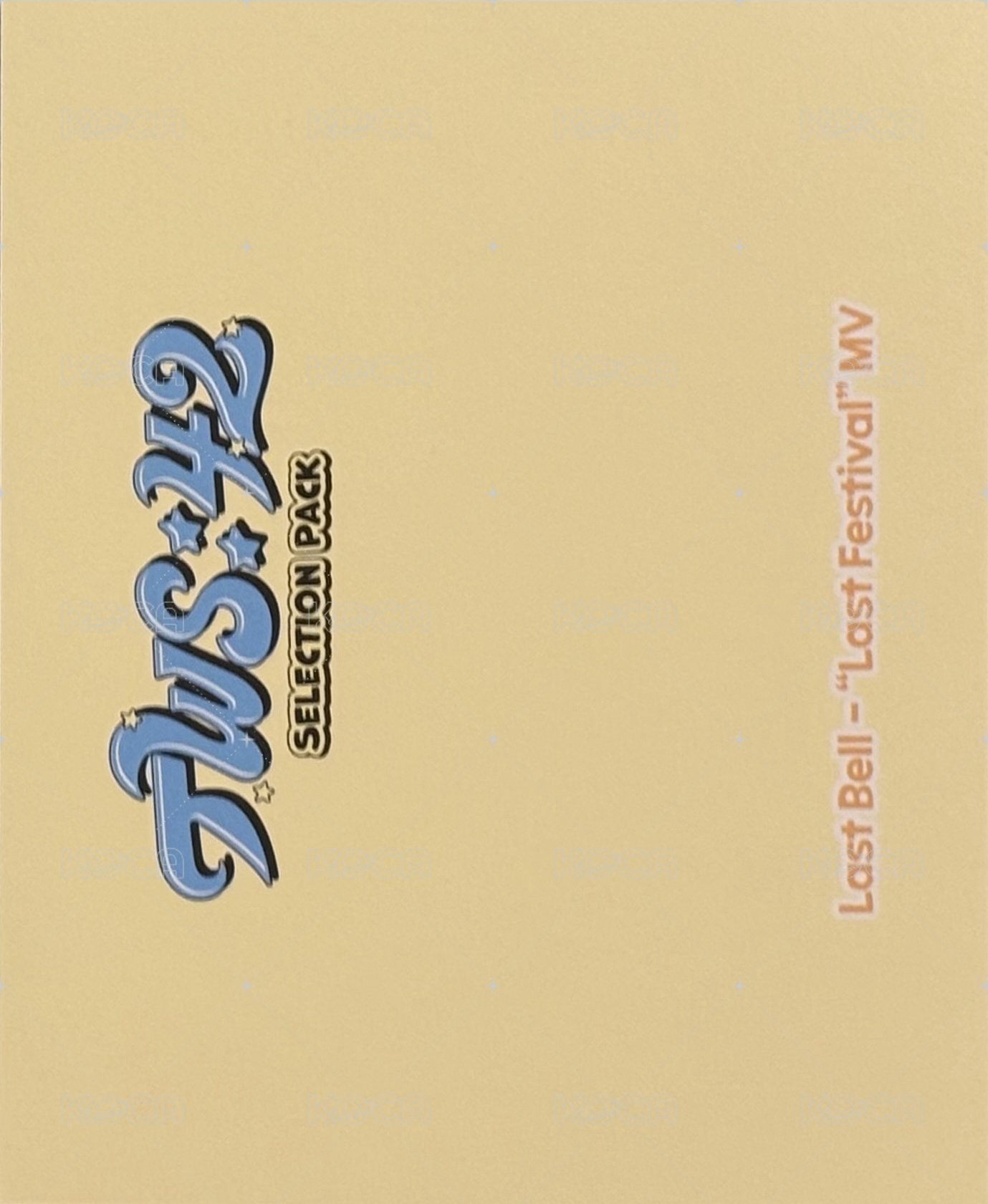 TWS:42 Selection Pack 周邊卡 團卡 背面