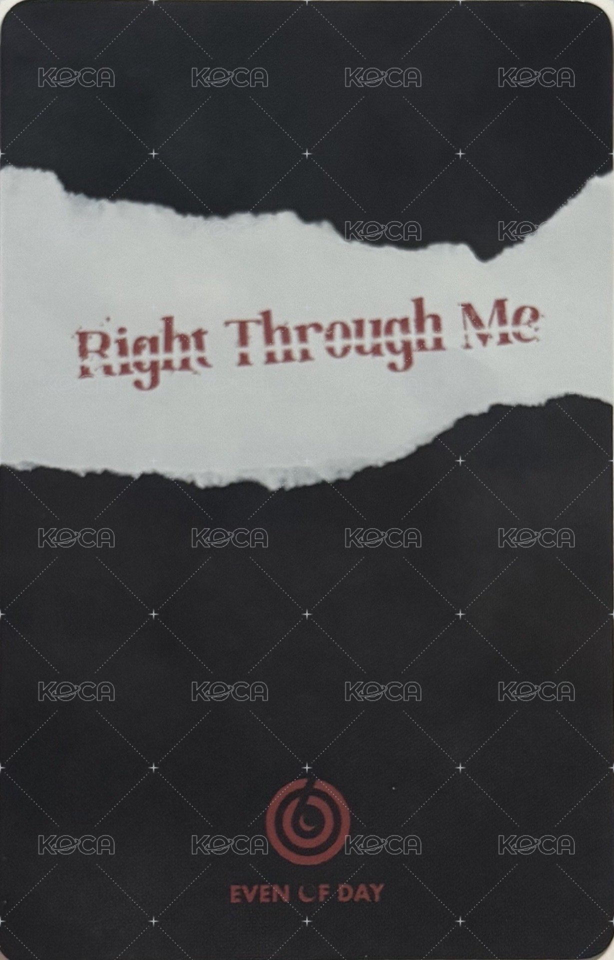 EOD 迷二 wd 特典卡  背面