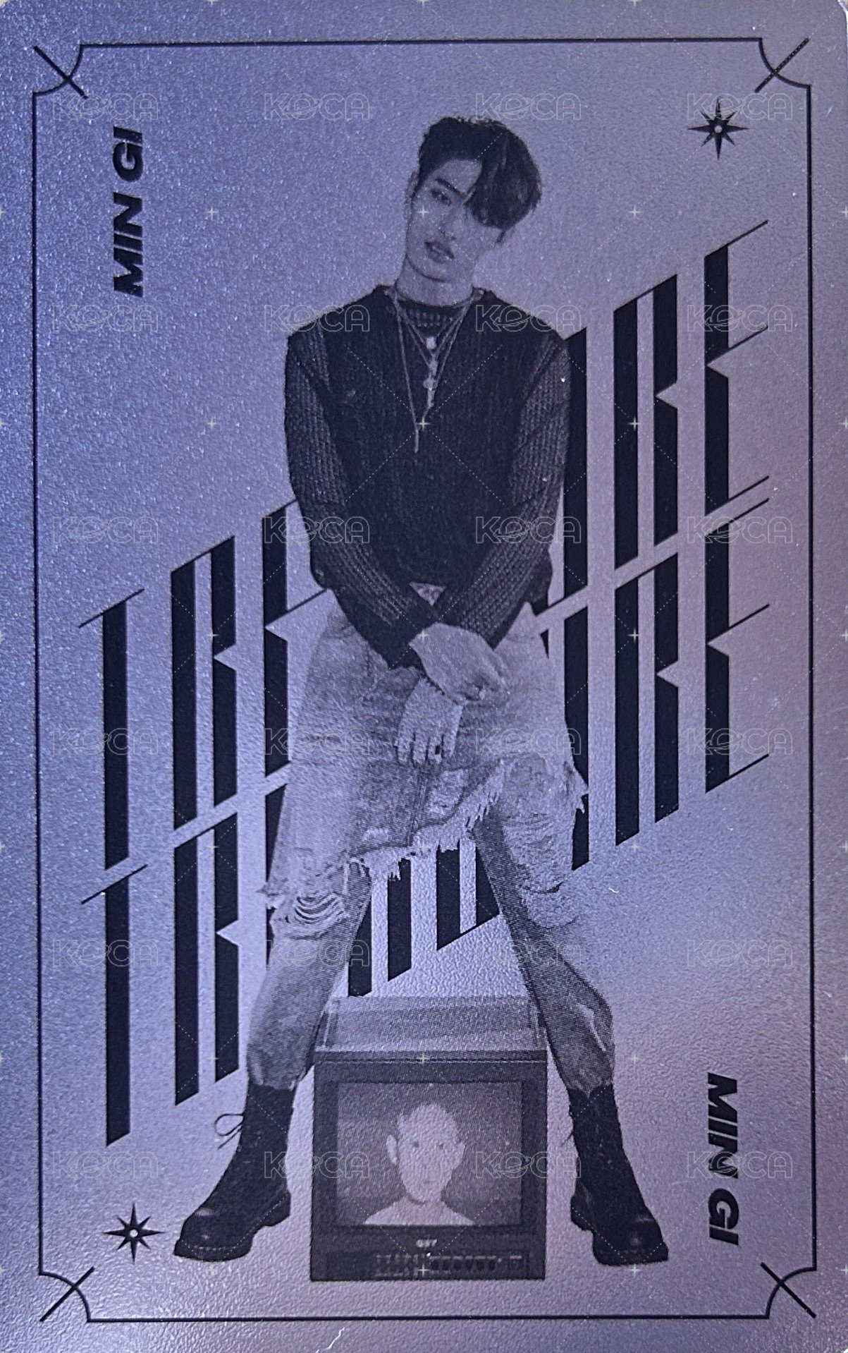 TREASURE : HIDDEN MAP PACKAGE 寫真書 周邊卡  背面