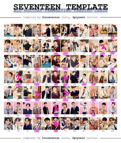 SEVENTEEN Holiday 隨機卡 (緩慢更新中)