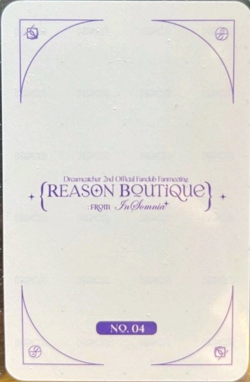 二期會員粉絲見面會 隨機卡 卡包卡 04 背面