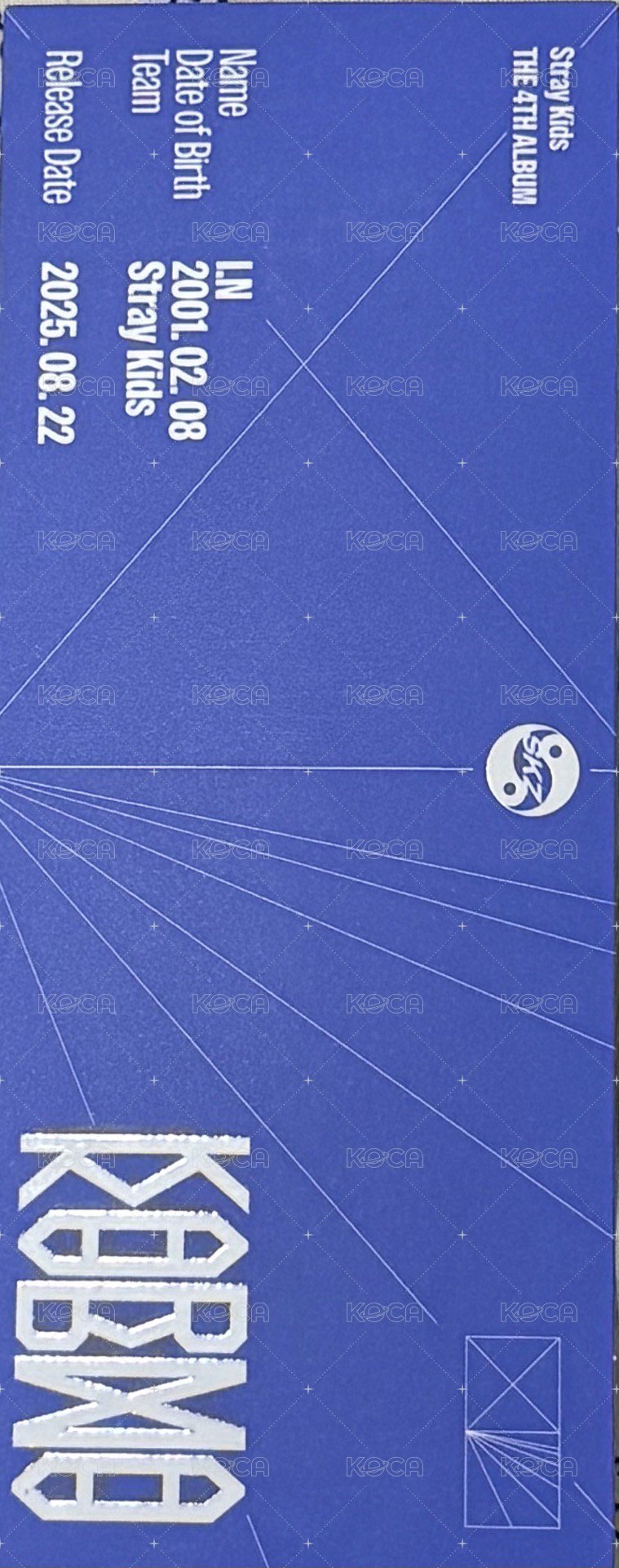 KARMA 書籤 Ceremony ver. 背面