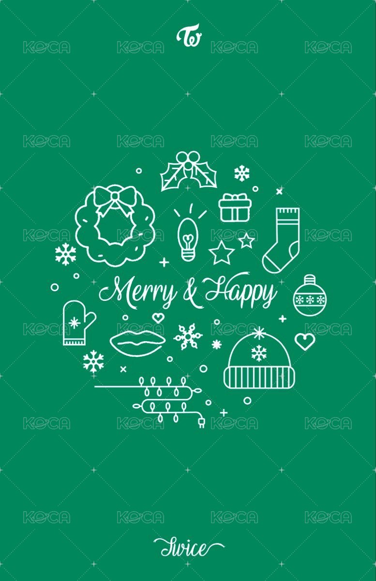 Merry&Happy 專輯卡  背面