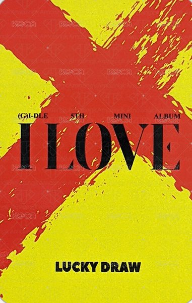 I LOVE am 幸運卡  背面