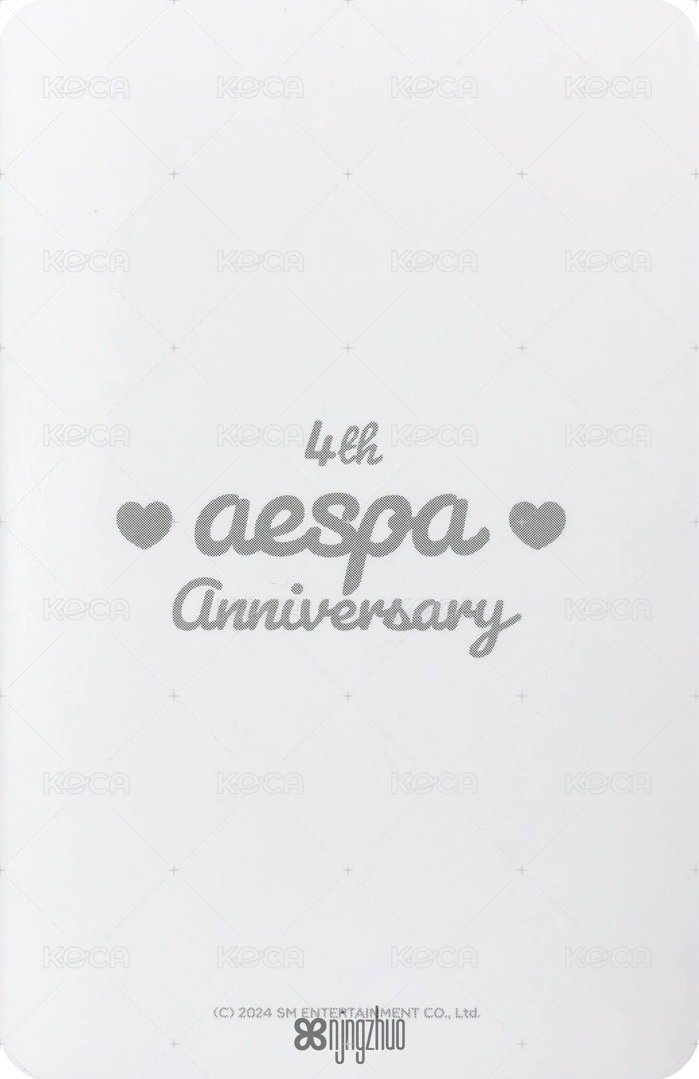 四周年 周邊卡 蛋糕吉 背面