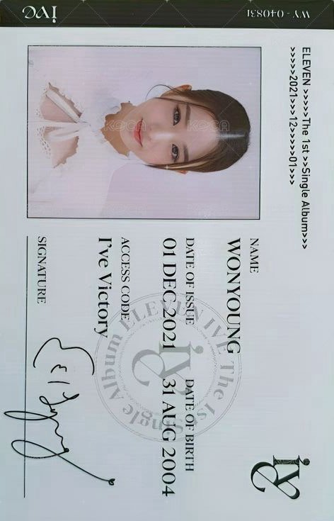 ELEVEN 專輯卡 ID卡 正面