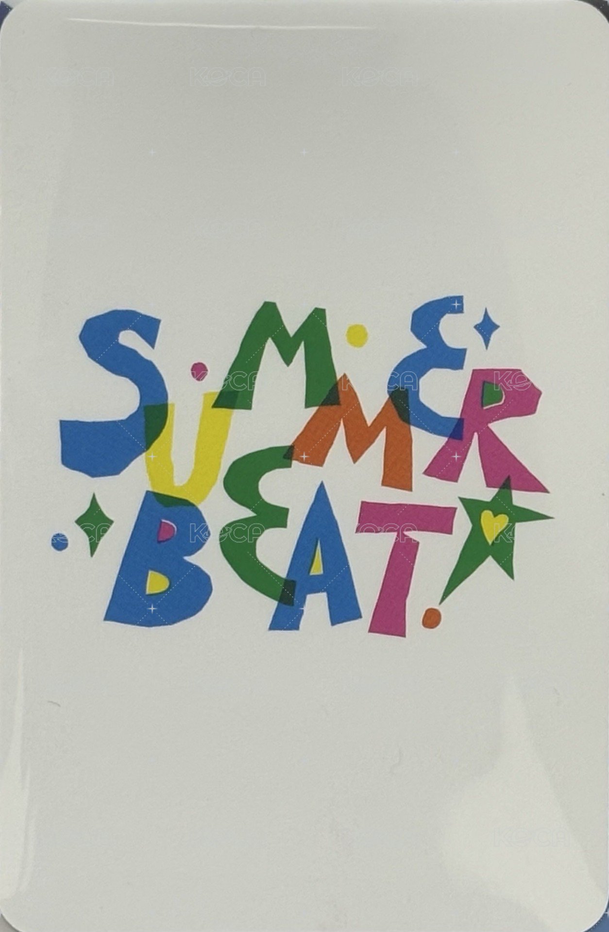 SUMMER BEAT! km蝦皮 2.0 簽售卡  背面