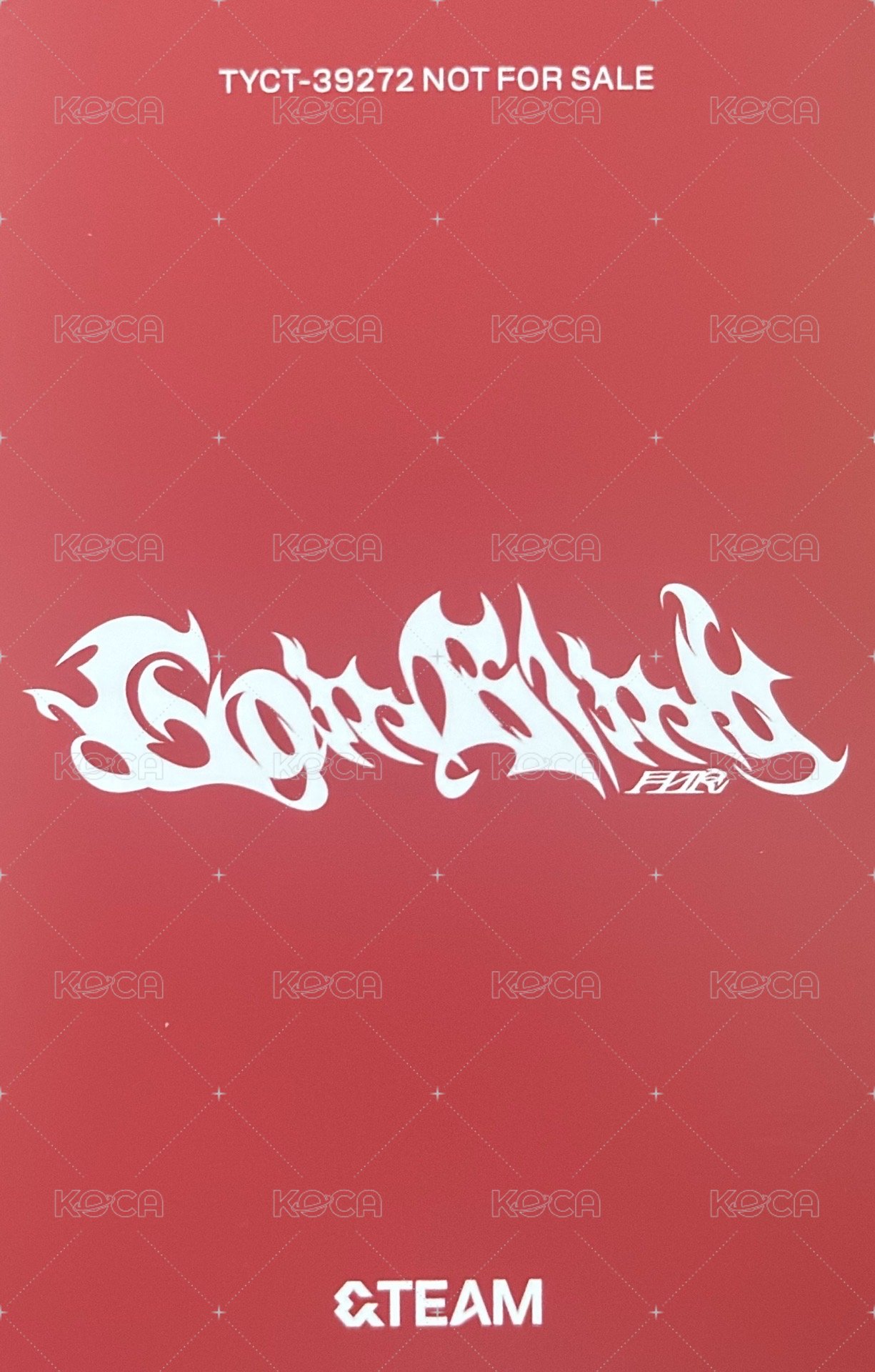 Go in Blind (月狼) 專輯卡 雙人卡 Fuma&JO 背面