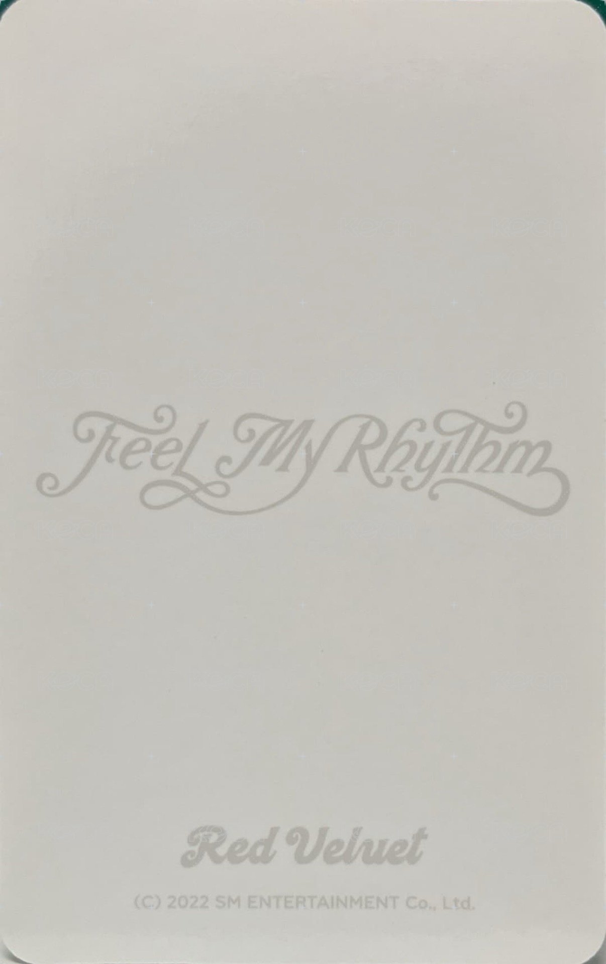 Feel My Rhythm 周邊卡 閃卡 背面
