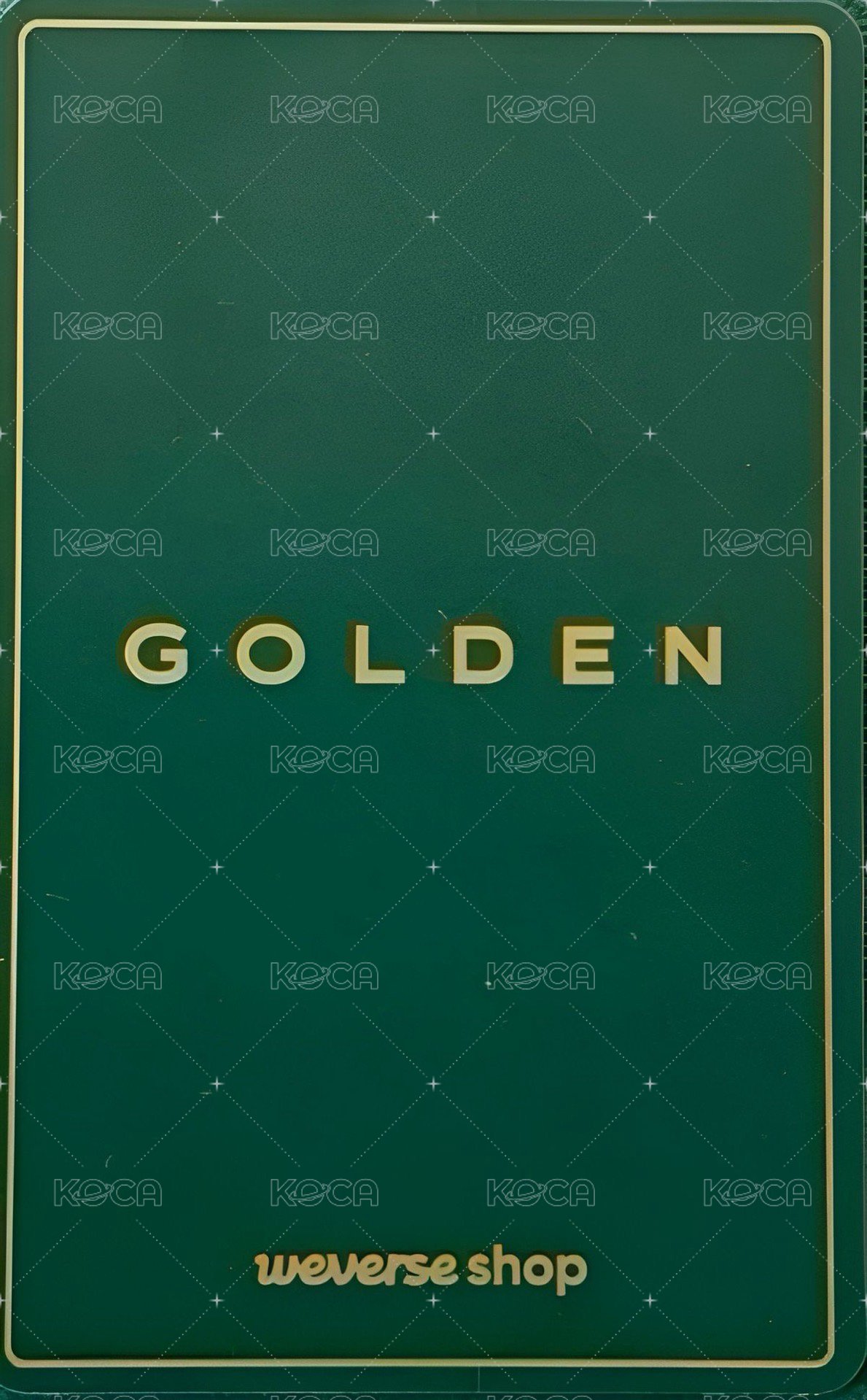 GOLDEN wvs 特典卡 PVC硬卡 背面