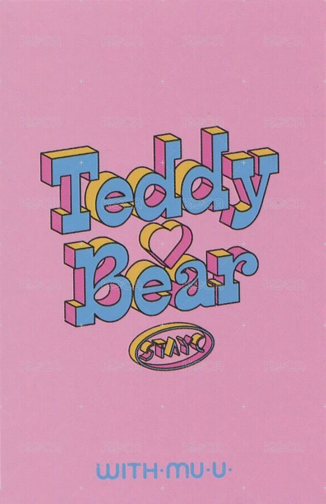 Teddy Bear wm 特典卡  背面