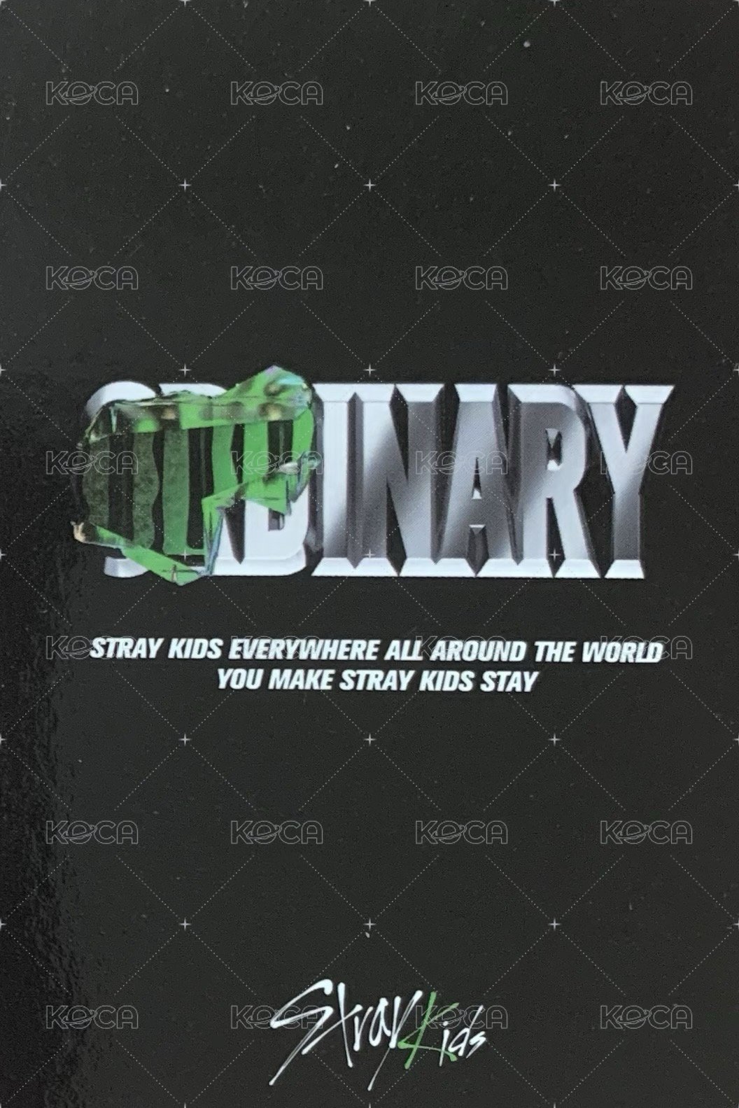 ODDINARY 新那拉 特典卡  背面