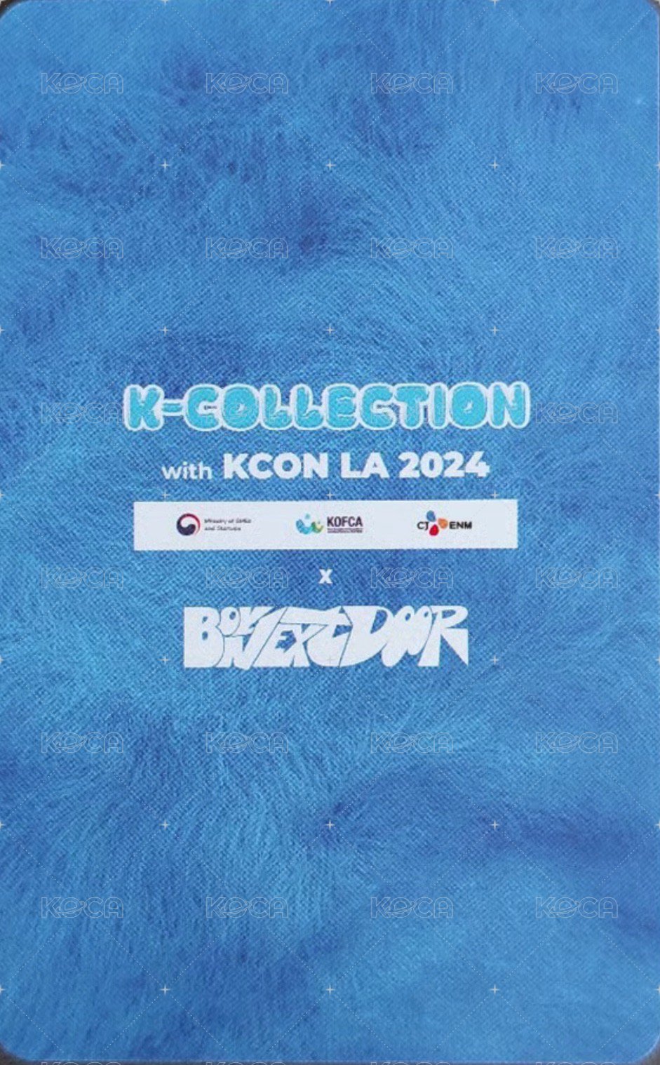 2024 KCON LA 入場卡 / 場限卡 2 背面