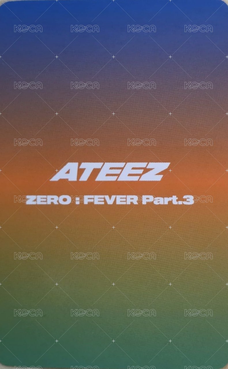 FEVER pt.3 el 5.0 特典卡  背面
