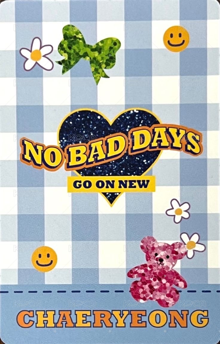 NO BAD DAYS 周邊卡 三月 背面