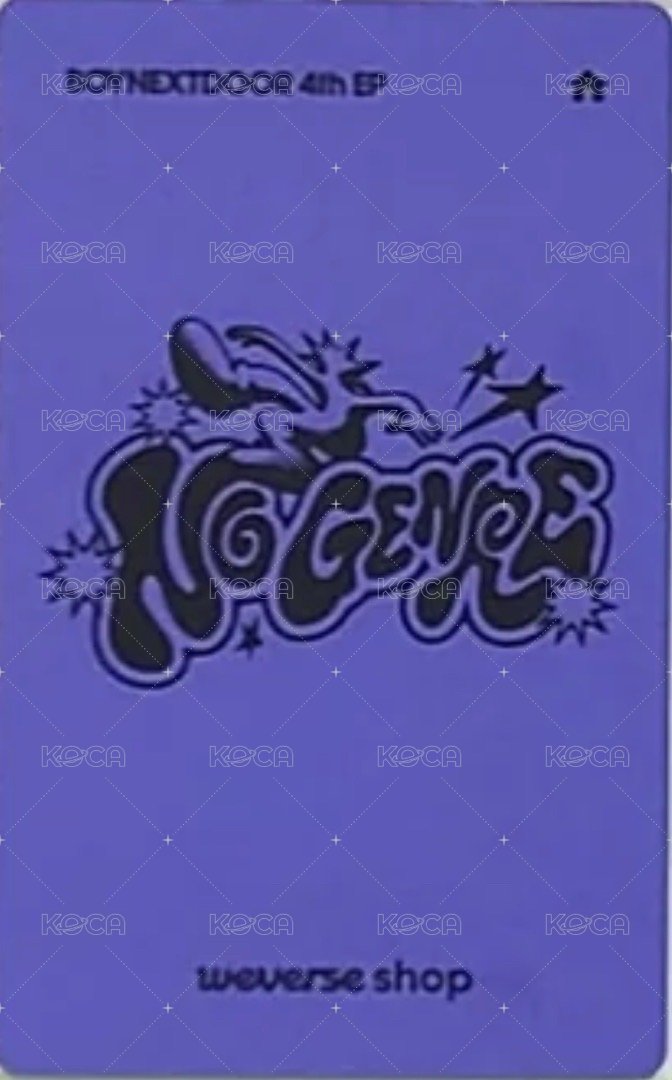 No Genre wvs 單封 特典卡  背面