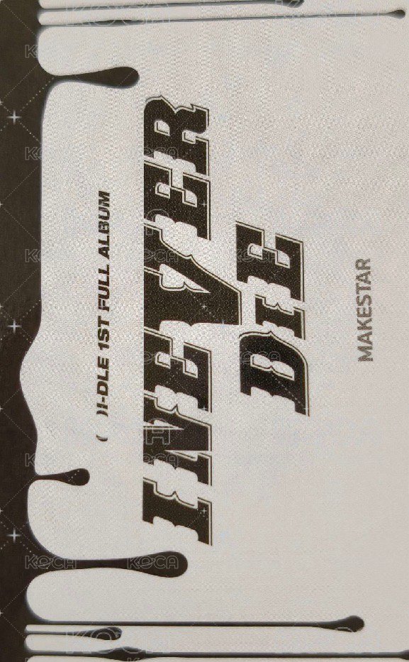 I NEVER DIE ms 特典卡  背面