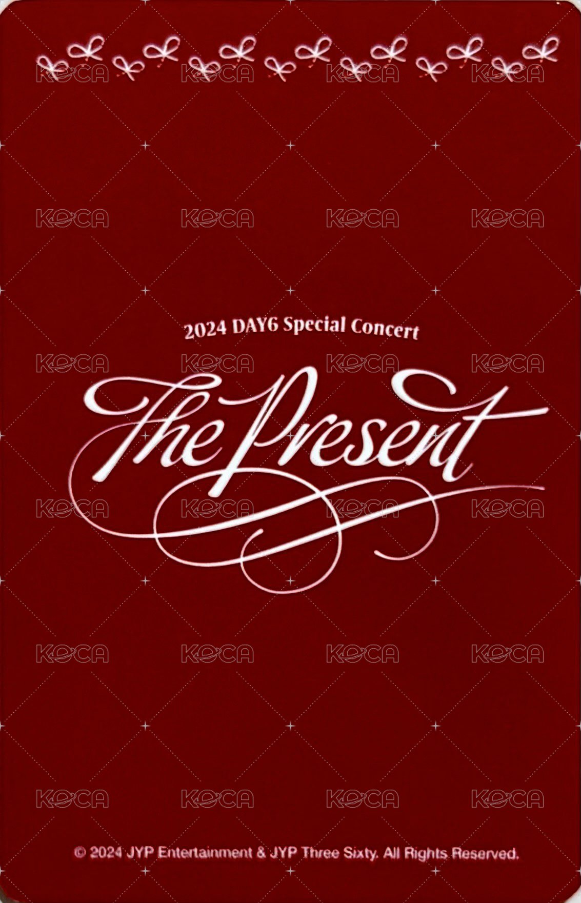 24聖誕控 壓克力立牌 周邊卡  背面