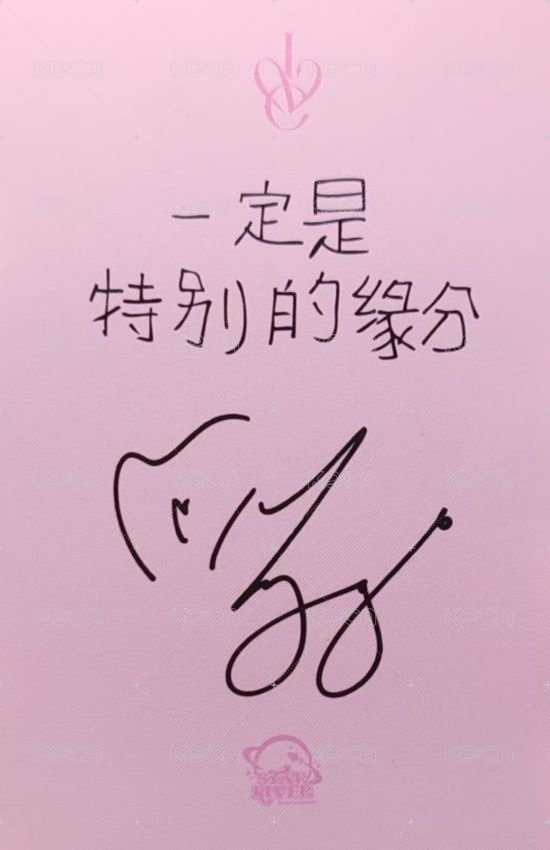 IVE SECRET sr 1.0 特典卡  背面