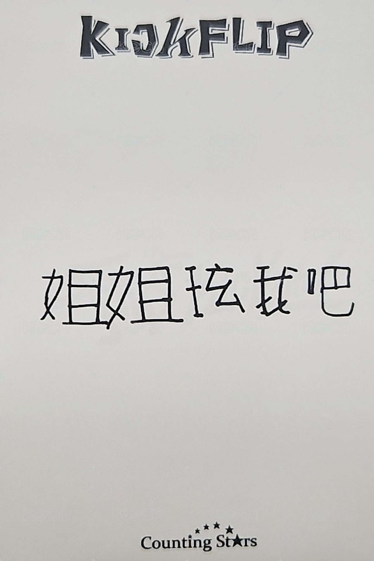 迷一 數星星 1.0 簽售卡 星之卡比 背面