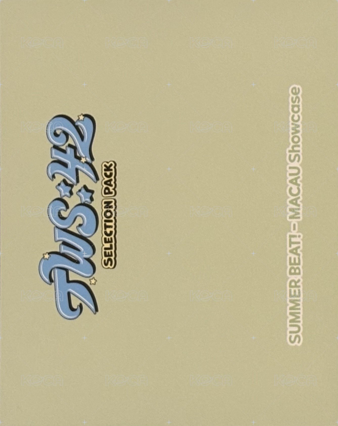 TWS:42 Selection Pack 周邊卡 團卡 背面