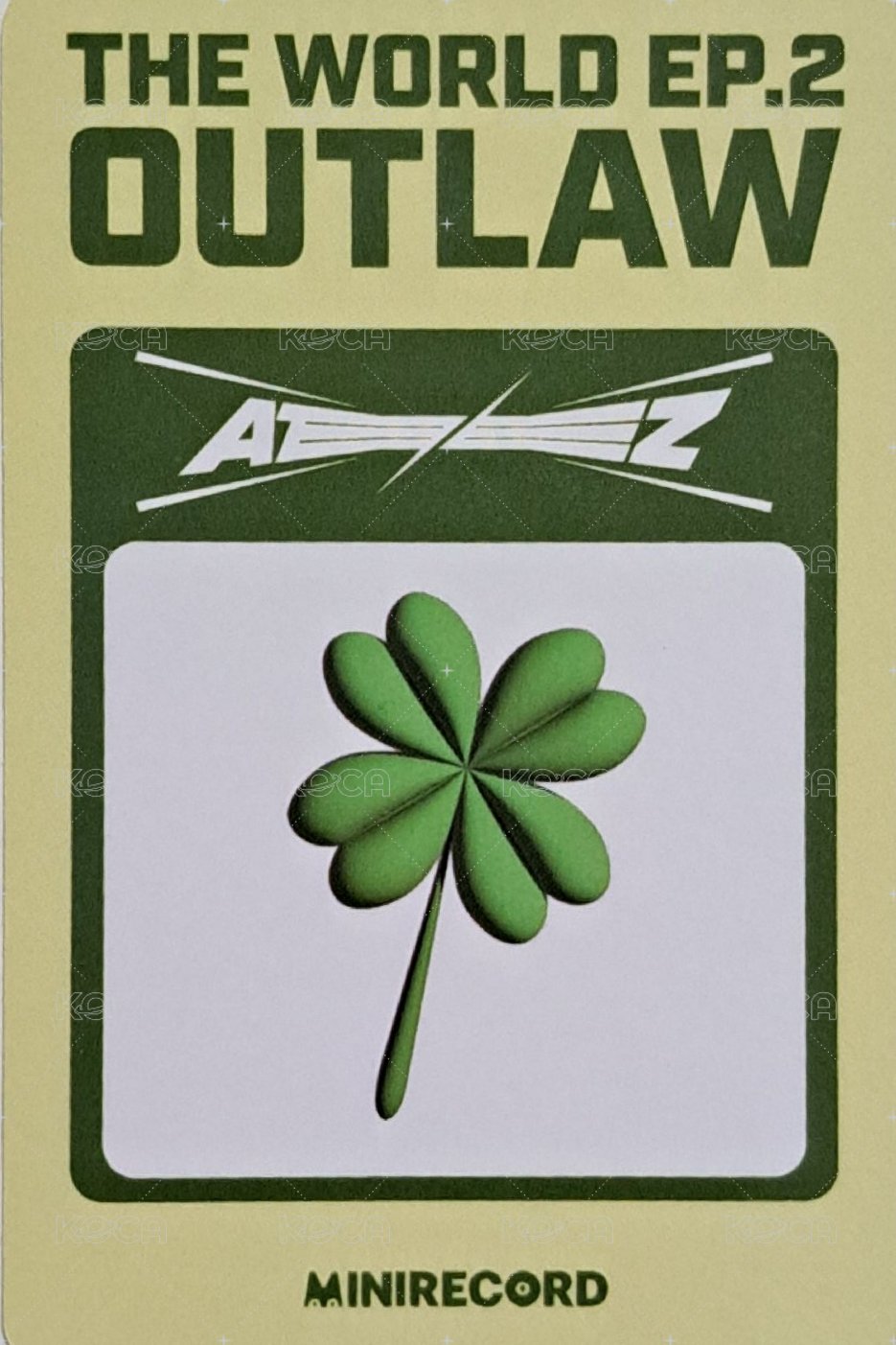 Outlaw MINIRECORD 3.0 簽售卡  背面
