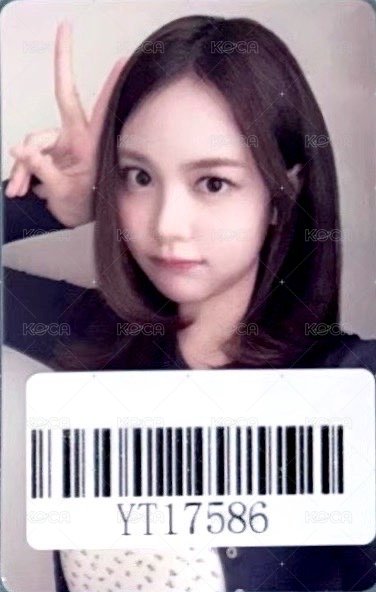 單一 kms v1 簽售卡 上海 正面