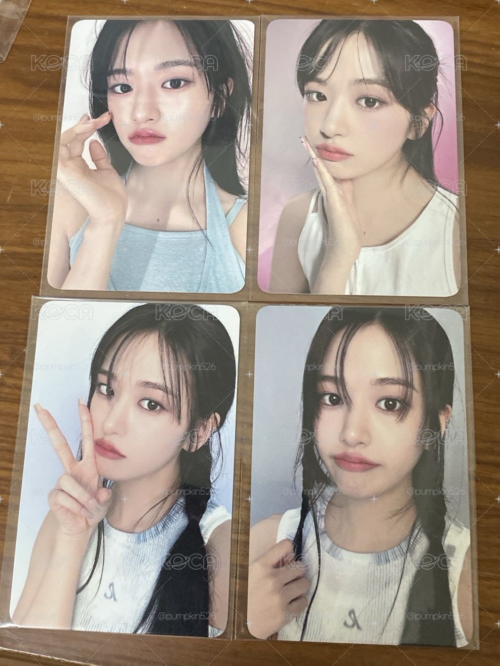 IVE Yujin 安俞真 CLIO 代言卡 四張一組