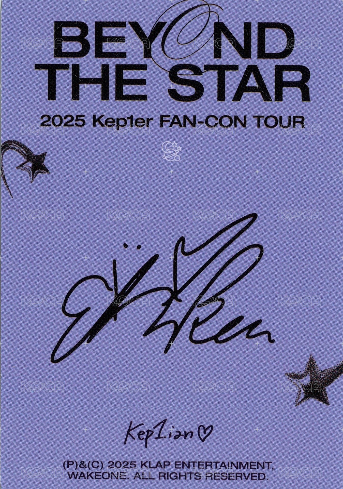 25'FC 周邊卡 卡包卡 Star ver. 背面