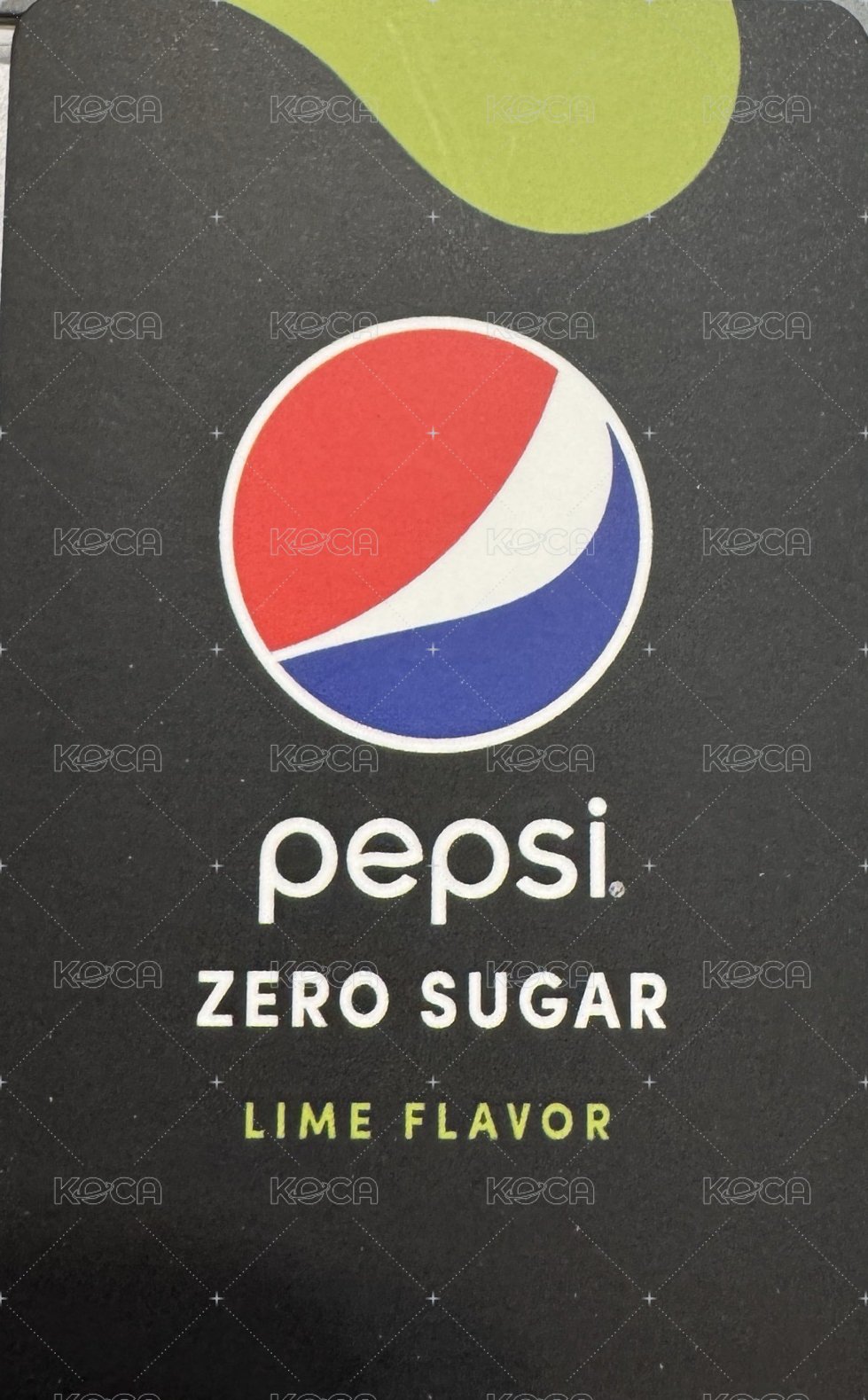 百事可樂 ver.1 代言卡 變化卡 背面