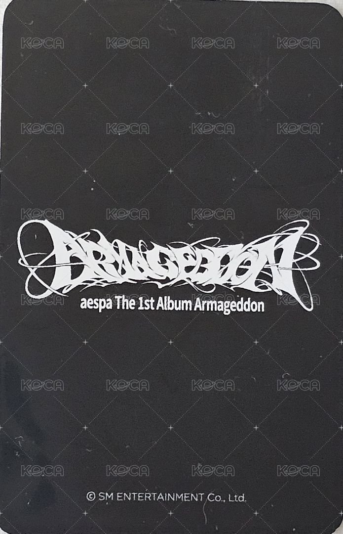 正規一 ms 特典卡 aespa  - 特典 背面