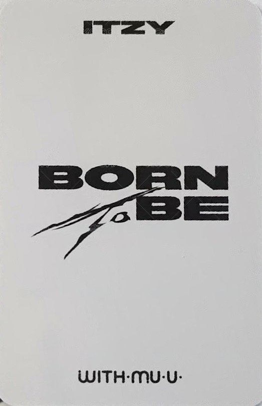 BORN TO BE wm 1.0 簽售卡  背面