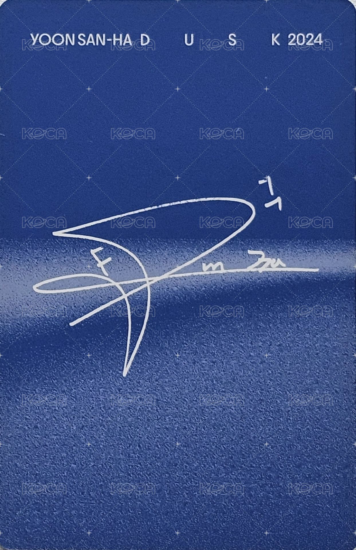 DUSK 專輯卡 Dawn ver. 背面