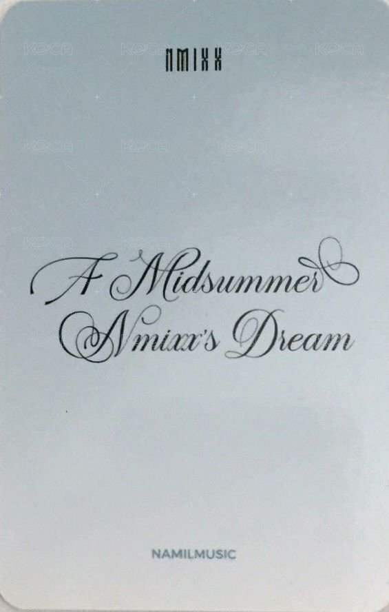 仲夏夜 楠藝 2.0 幸運卡  背面