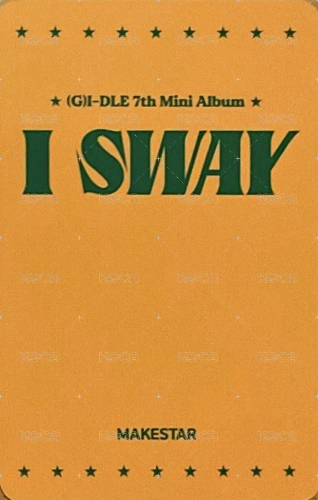 I SWAY ms 7.0 特典卡 兔子妮 紅蘿蔔妮 背面