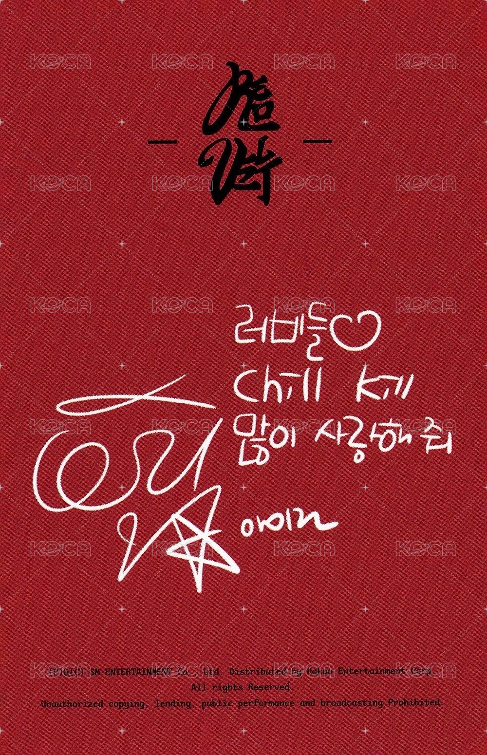 Chill Kill 專輯卡 bag ver. 背面