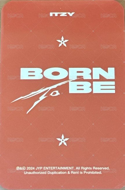 BORN TO BE sw 3.0 幸運卡  背面